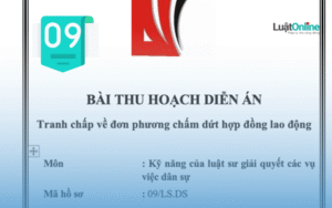 Bài thu hoạch dân sự 09 Đào Quốc Nghiêm