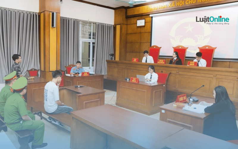 Buổi diễn án hình sự tại Học viện Tư pháp Buổi diễn án hình sự tại Học viện Tư pháp