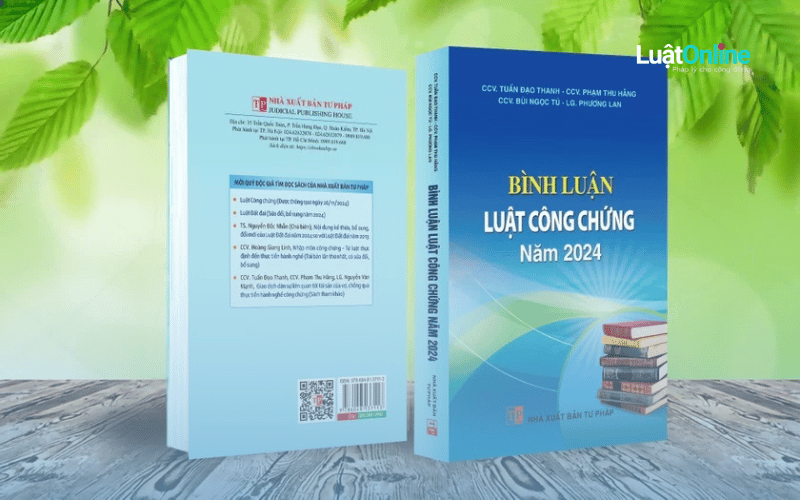 Hình ảnh bìa ngoài của sách Bình luận Luật Công chứng 2024 Hình ảnh bìa ngoài của sách Bình luận Luật Công chứng 2024