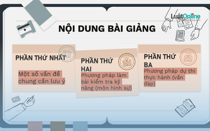 Kỹ năng làm bài kiểm tra tập sự luật sư