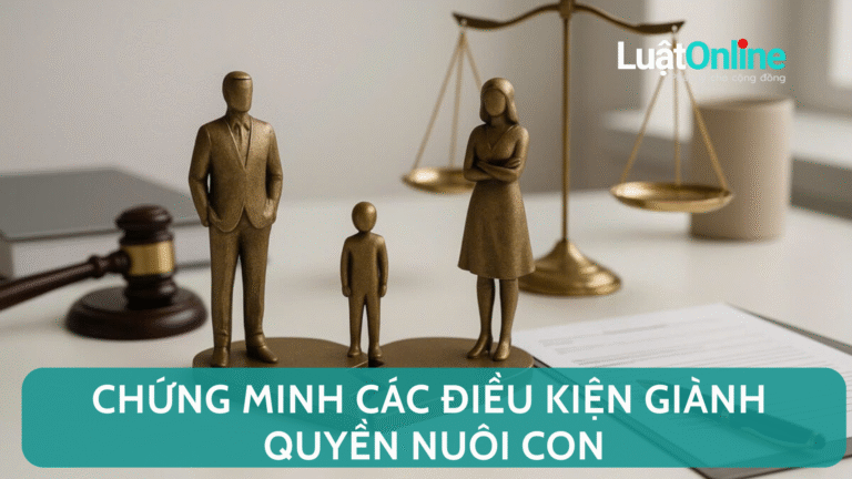 Chứng minh các điều kiện giành quyền nuôi con