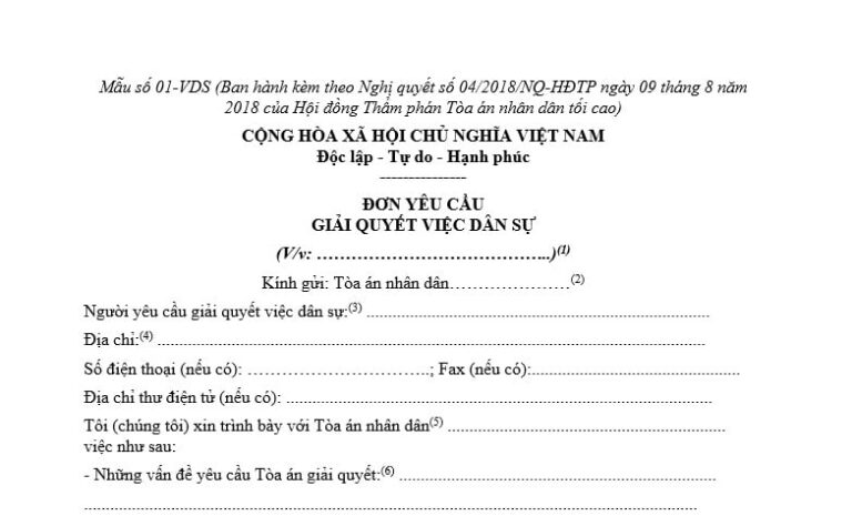 Mẫu đơn ly hôn thuận tình và hướng dẫn cách viết