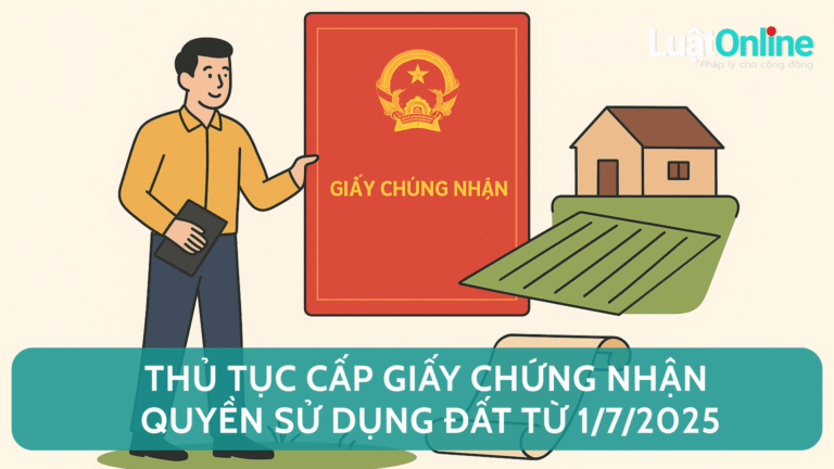 Thủ tục cấp giấy chứng nhận quyền sử dụng đất