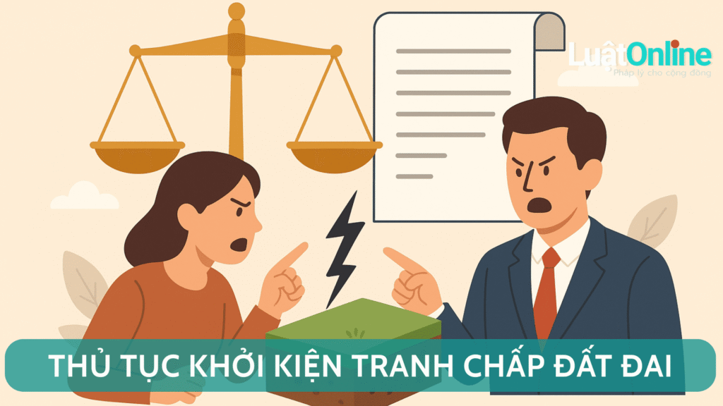 Thủ tục khởi kiện tranh chấp đất đai