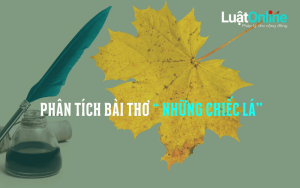 Phân tích bài thơ "Những chiếc lá"