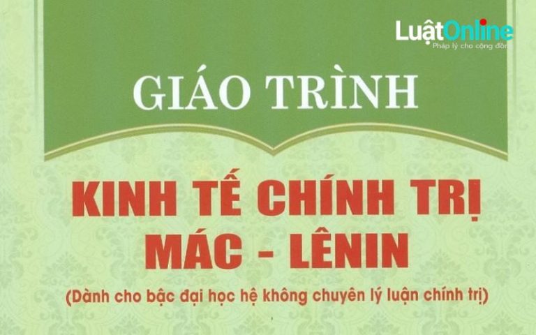 Giáo trình Kinh tế Chính trị Mác - Lênin PDF
