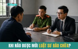 Khi nào được mời luật sư bào chữa