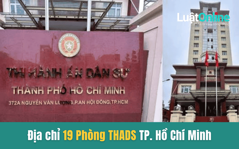 Địa chỉ 19 Phòng thi hành án dân sự mới nhất